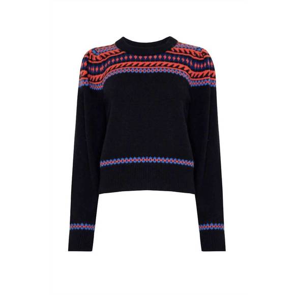 NEW HUNTER BELL jackie sweater in highgrove fairisle - Picture 2 of 4